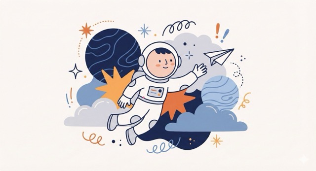 Whimsical Abstract Character Illustration