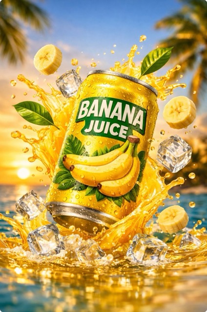 Tropical Banana Juice Commercial