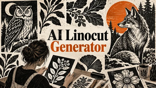AI Linocut Generator